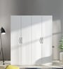 Bison 4 Door Wardrobe in Frosty White Finish