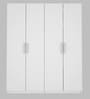 Bison 4 Door Wardrobe in Frosty White Finish