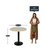 Bistro Outdoor Coffee Table in Light Brown Finish& Black Colour Bistro Outdoor Coffee Table in Light Brown Finish& Black Colour