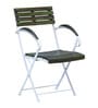 Mexico Solid Wood Foldable Outdoor Chair in Scratch Resistant Spring Green Finish