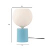 Bixa Blue Metal Table Lamp