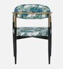 Bizerk Metal Arm Chair In Black And Gold Finish