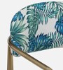 Bizerk Metal Arm Chair In Black And Gold Finish