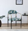 Bizerk Metal Arm Chair In Black And Gold Finish
