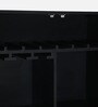 Bizerk Solid Wood Bar Cabinet In Black Brush Finish