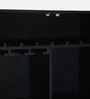 Bizerk Solid Wood Bar Cabinet In Black Brush Finish