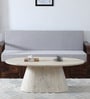 Bizerk Solid Wood Coffee Table In Sandblasted White Finish