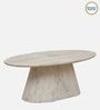 Bizerk Solid Wood Coffee Table In Sandblasted White Finish