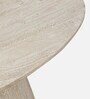 Bizerk Solid Wood Coffee Table In Sandblasted White Finish