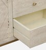 Bizerk Solid Wood Sideboard In Sandblasted White Finish With Drawers