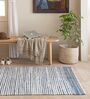 Bkue Striped Hand Woven 6 Ft X 4 Ft  Dhurrie