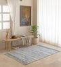 Bkue Striped Hand Woven 6 Ft X 4 Ft  Dhurrie