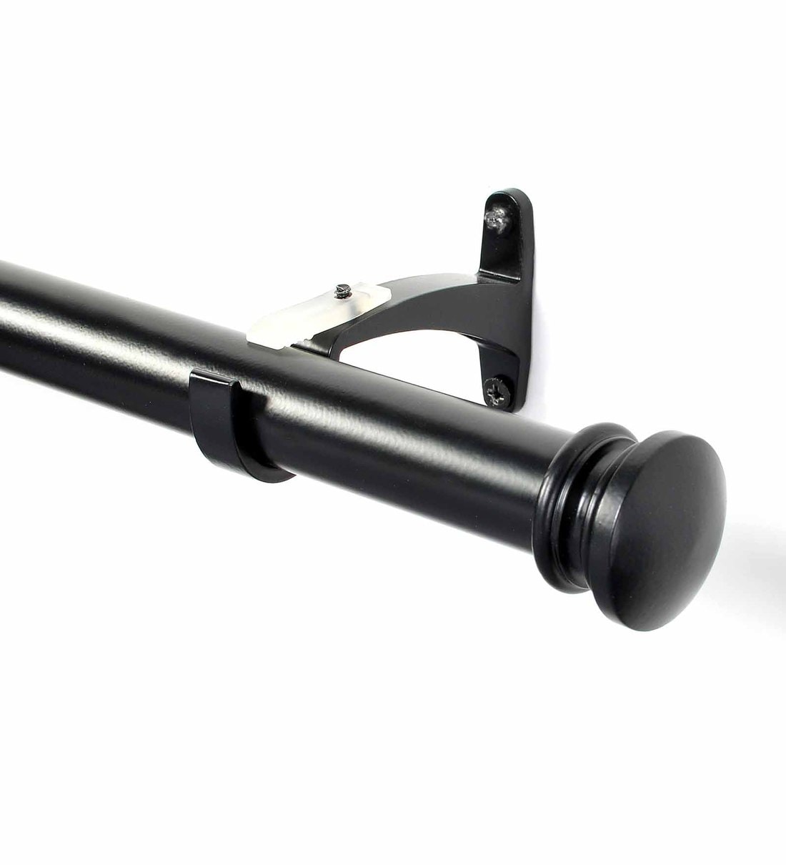 Buy Black Iron Curtain Rod (52144 Inches) With Bracket By Deco Window