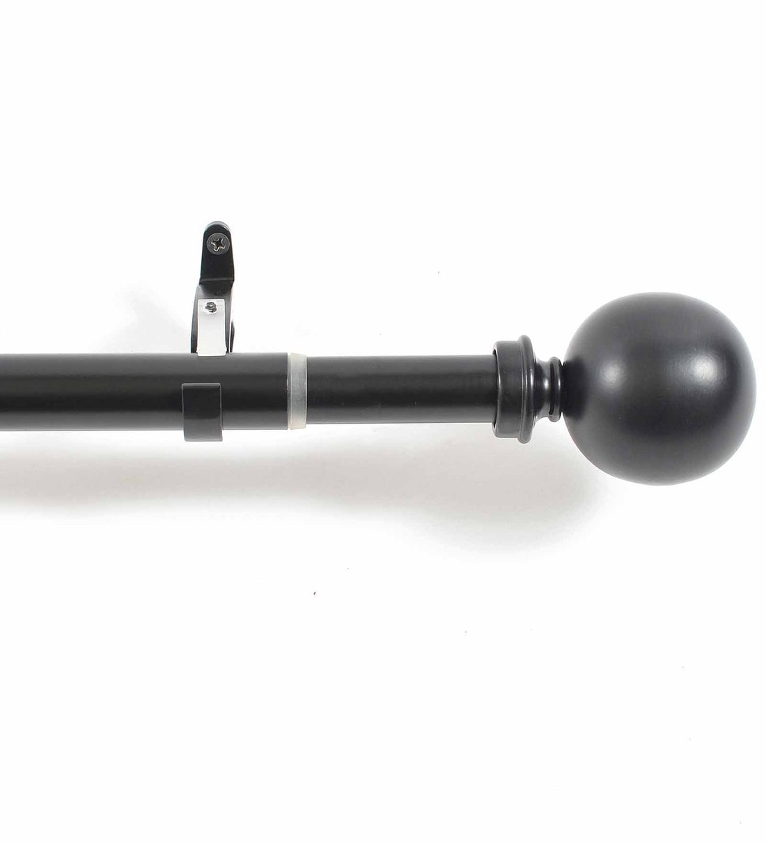 Buy Black Iron Curtain Rod (52144 Inches) With Bracket By Deco Window