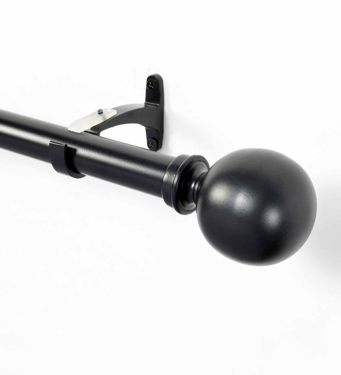 Buy Black Iron Curtain Rod (52144 Inches) With Bracket By Deco Window