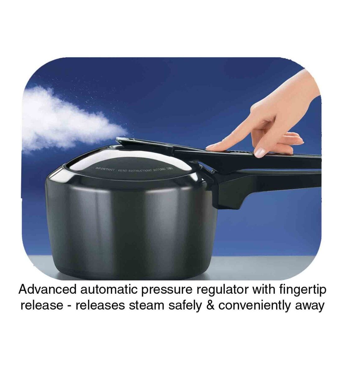 Whistle less best sale pressure cooker