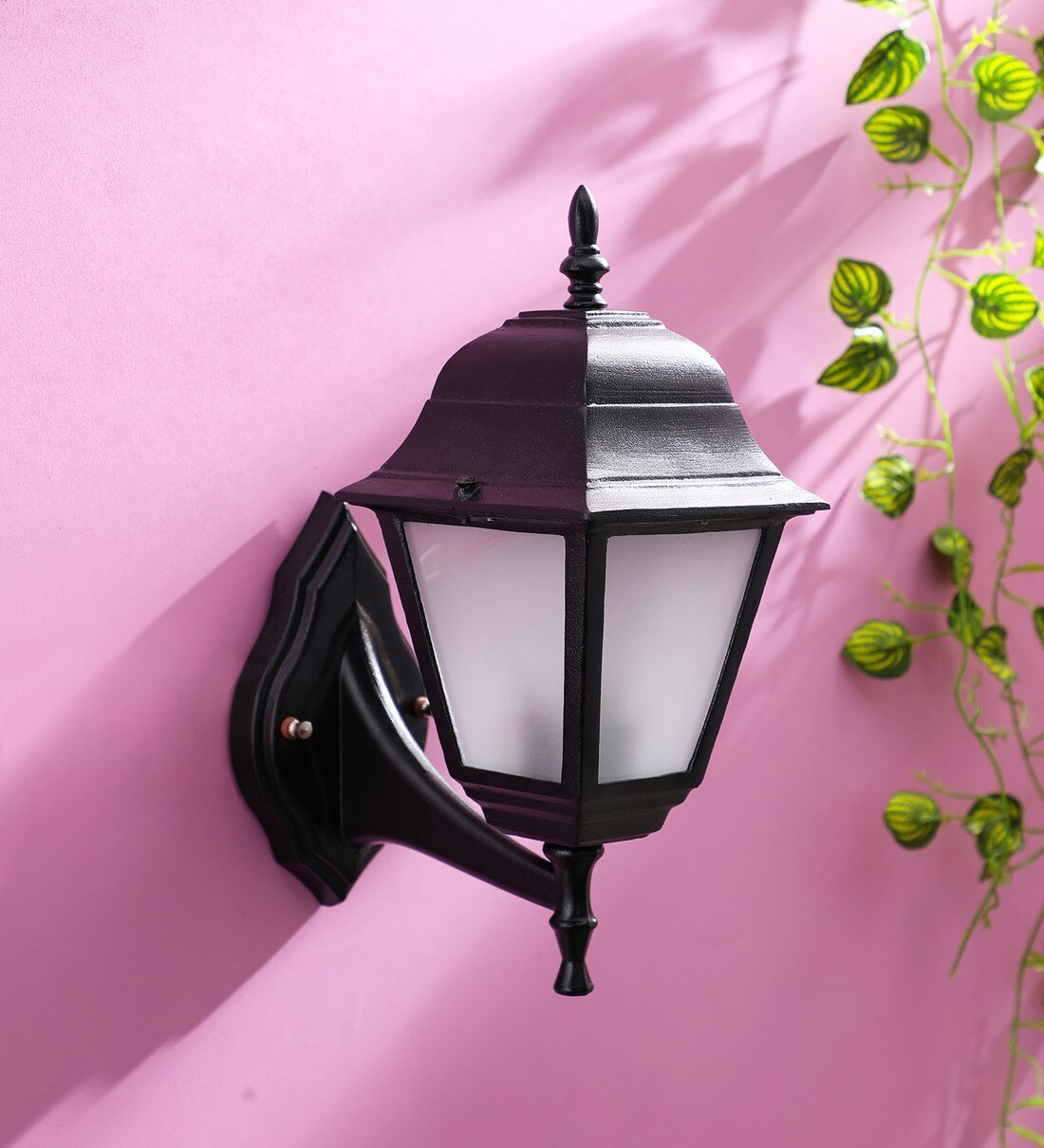 Buy Exterior Black Metal Outdoor Wall Light by Superscape Outdoor