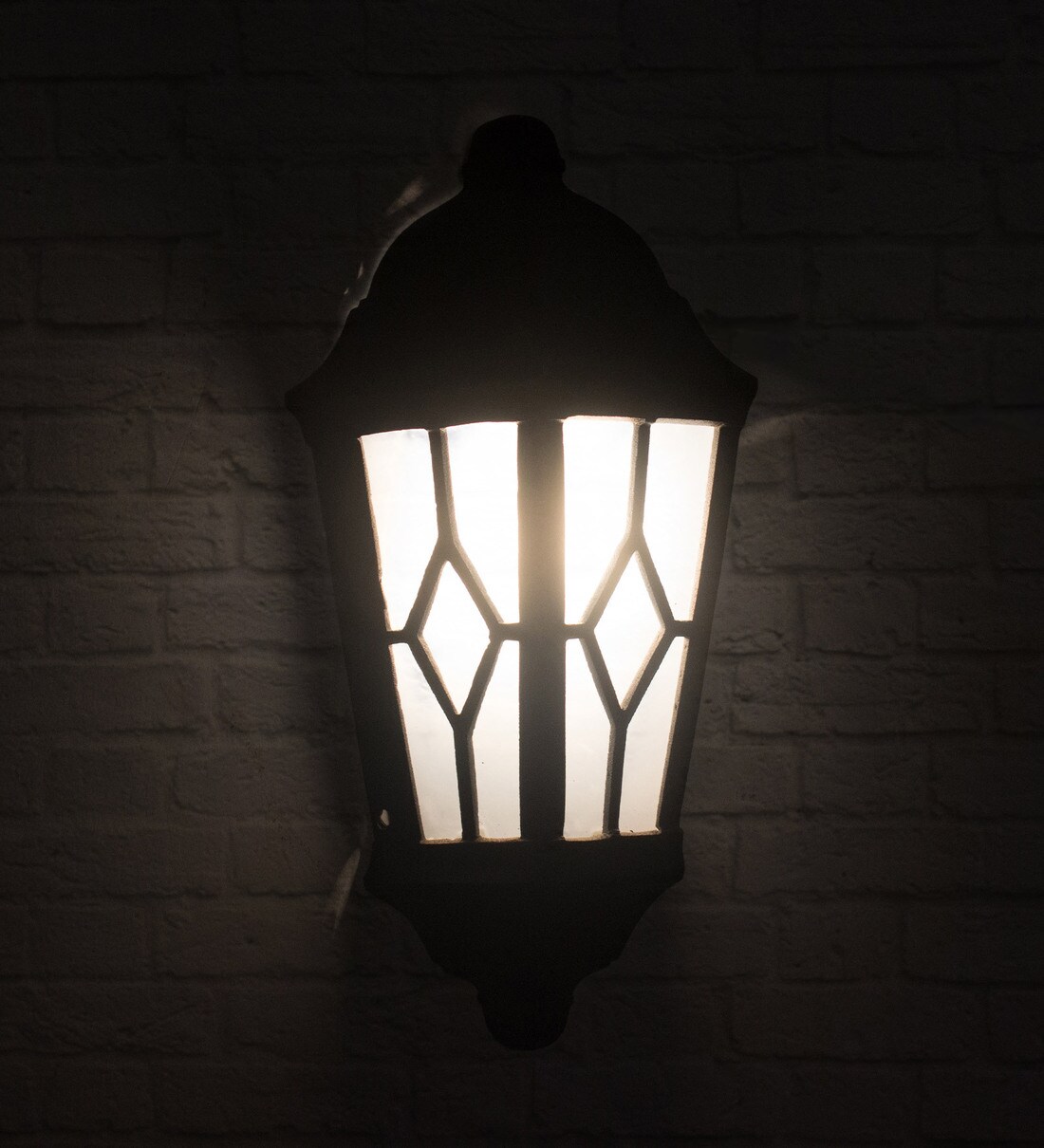 Buy Black Metal Outdoor Wall Light By Fos Lighting Online Outdoor