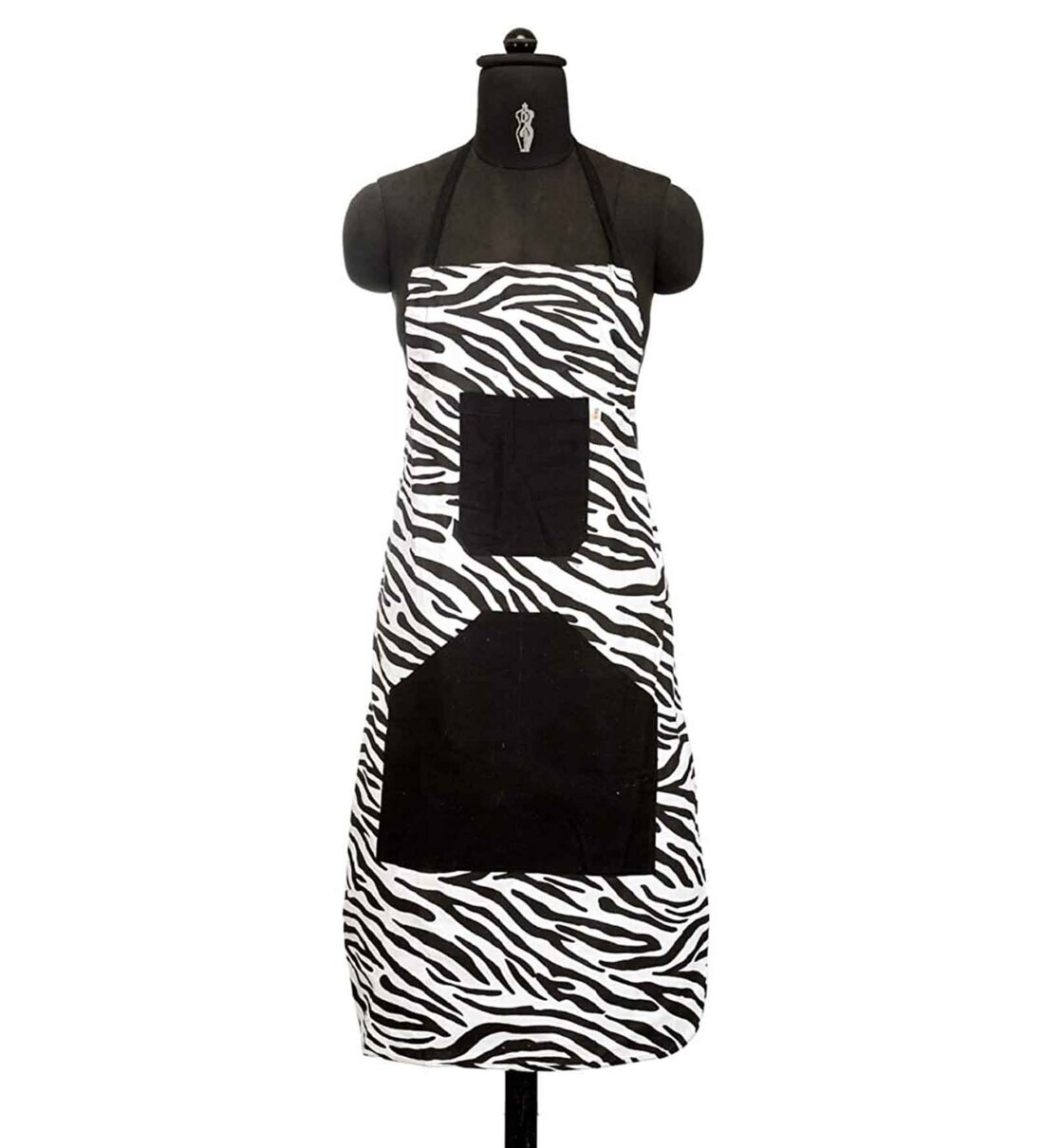 Buy Black and White Cotton Kitchen Linen Set (8 Pieces) by Swayam