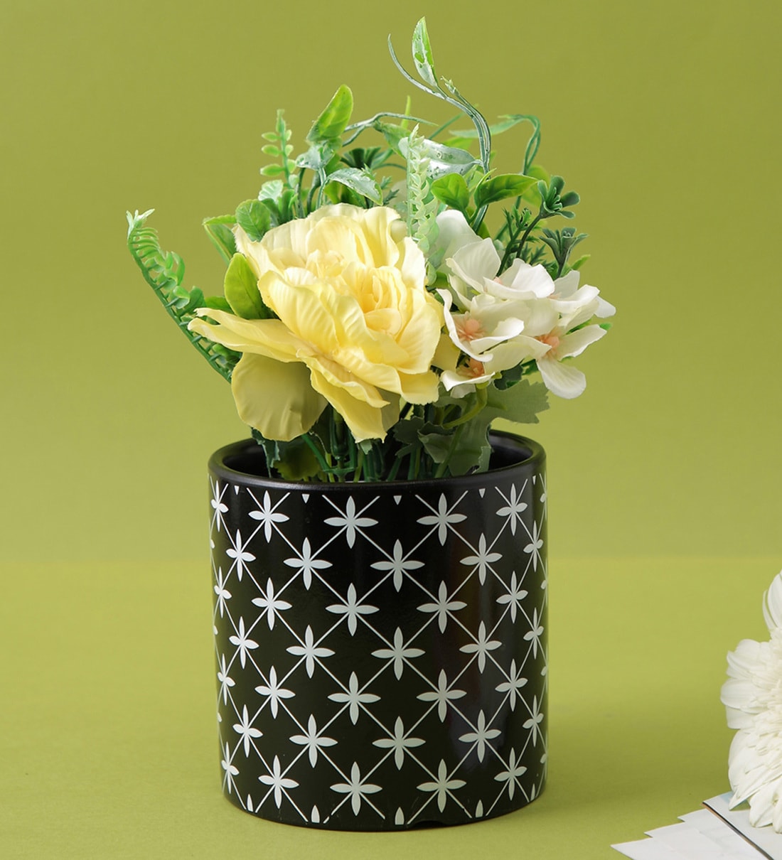 Buy Black Ceramic Planter by Tayhaa at 58% OFF by Tayhaa | Pepperfry