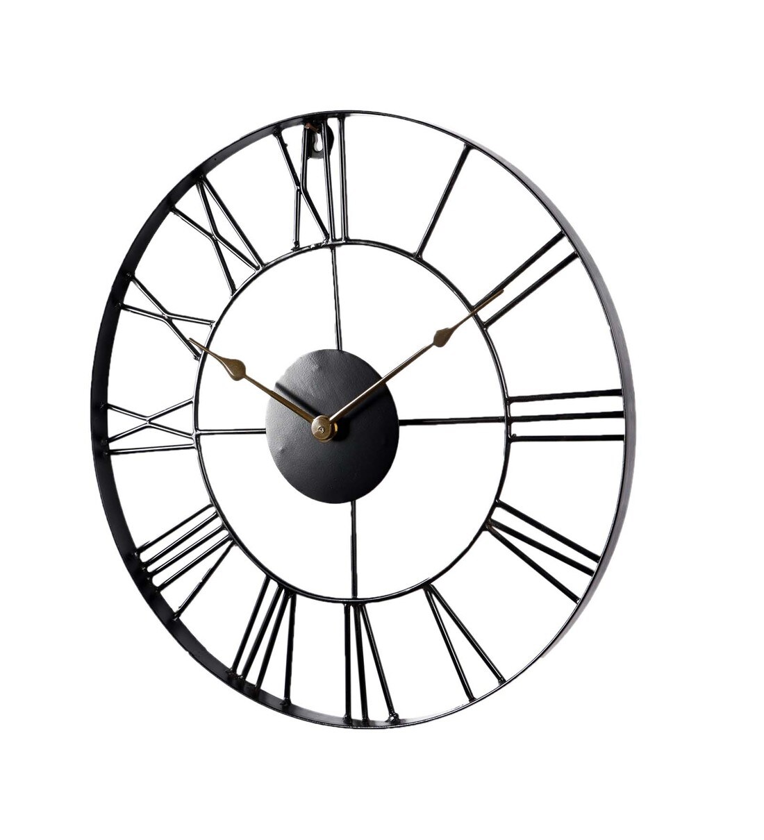 Buy Black Colour Metal Wall Clock By Trendec Online Vintage Wall