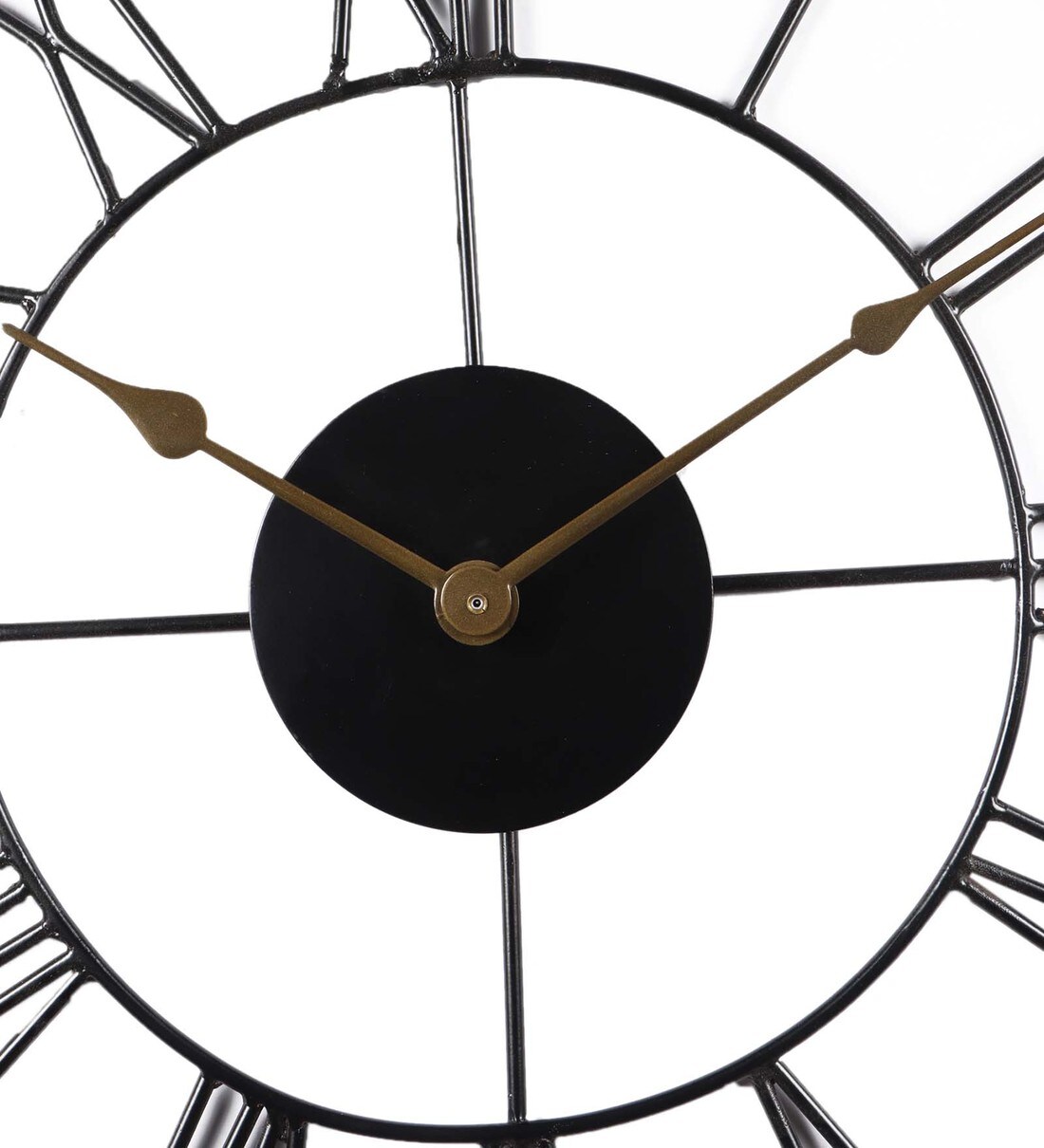 Buy Black Colour Metal Wall Clock By Trendec Online Vintage Wall