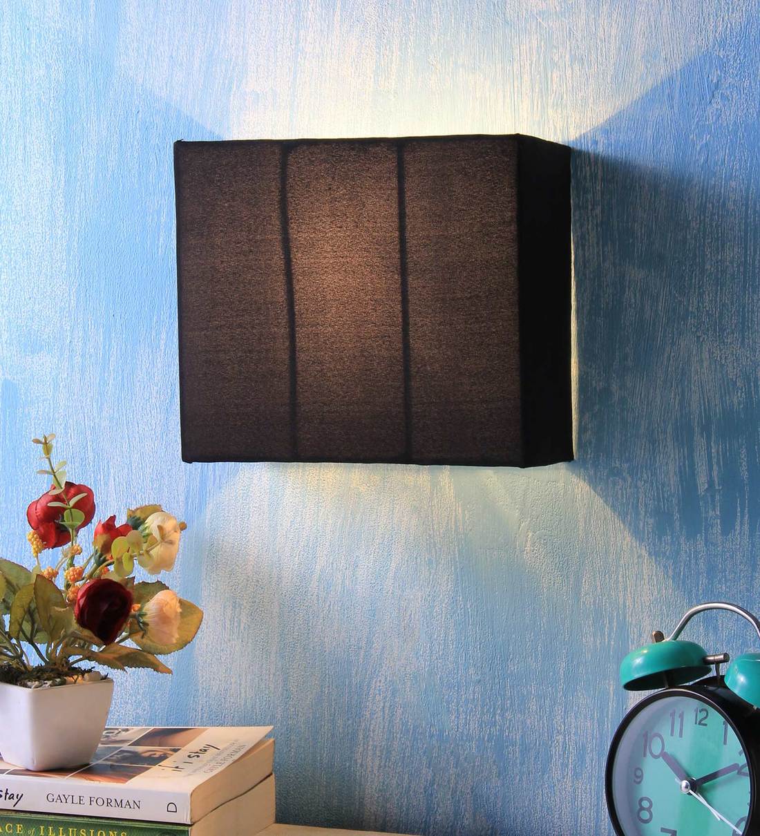 Buy Black Cotton Wall Light By New Era Online Traditional Wall Sconces Wall Lights Lamps Lighting Pepperfry Product