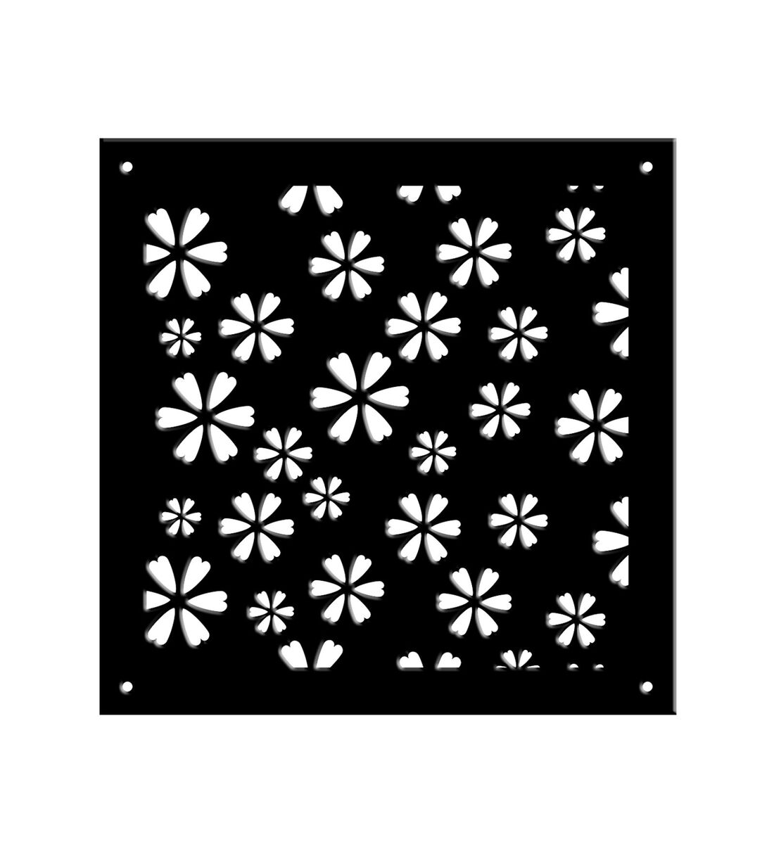 Buy Black Engineered Wood Set of 12 Blocks Hanging Screen & Dividers by