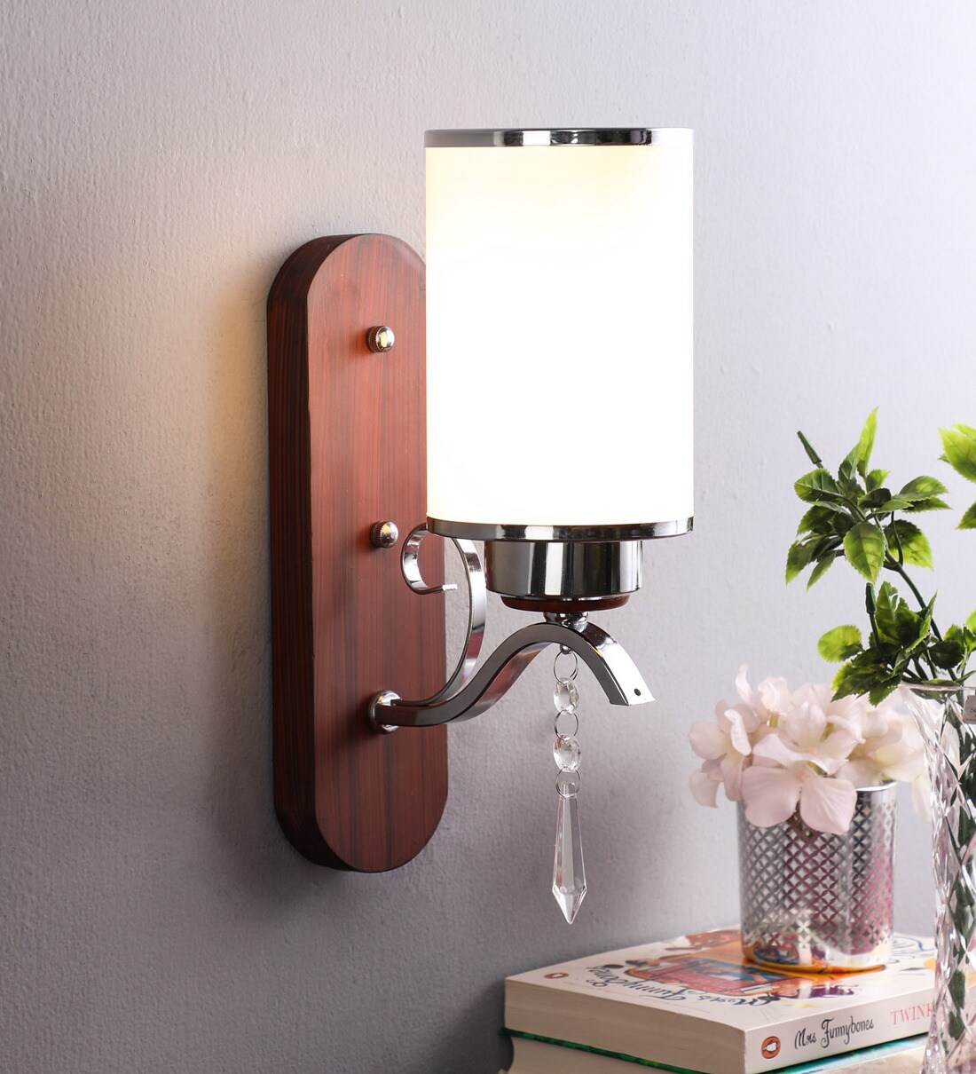 Buy Brown Glass Wall Sconces By Eliante By Jainsons Lights Online