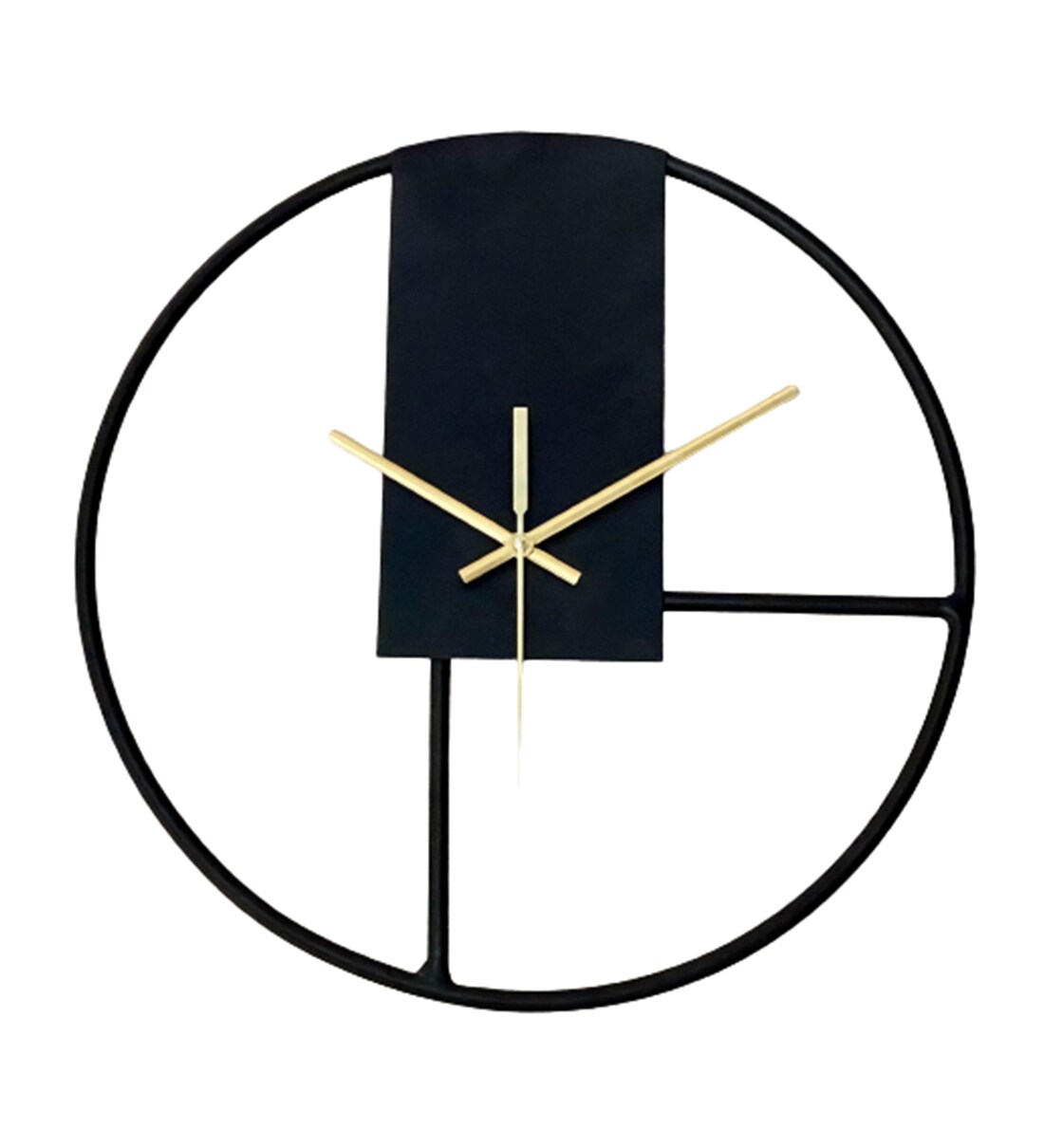 Buy Black Iron Analog Wall Clock By Urban Born Online Modern Wall