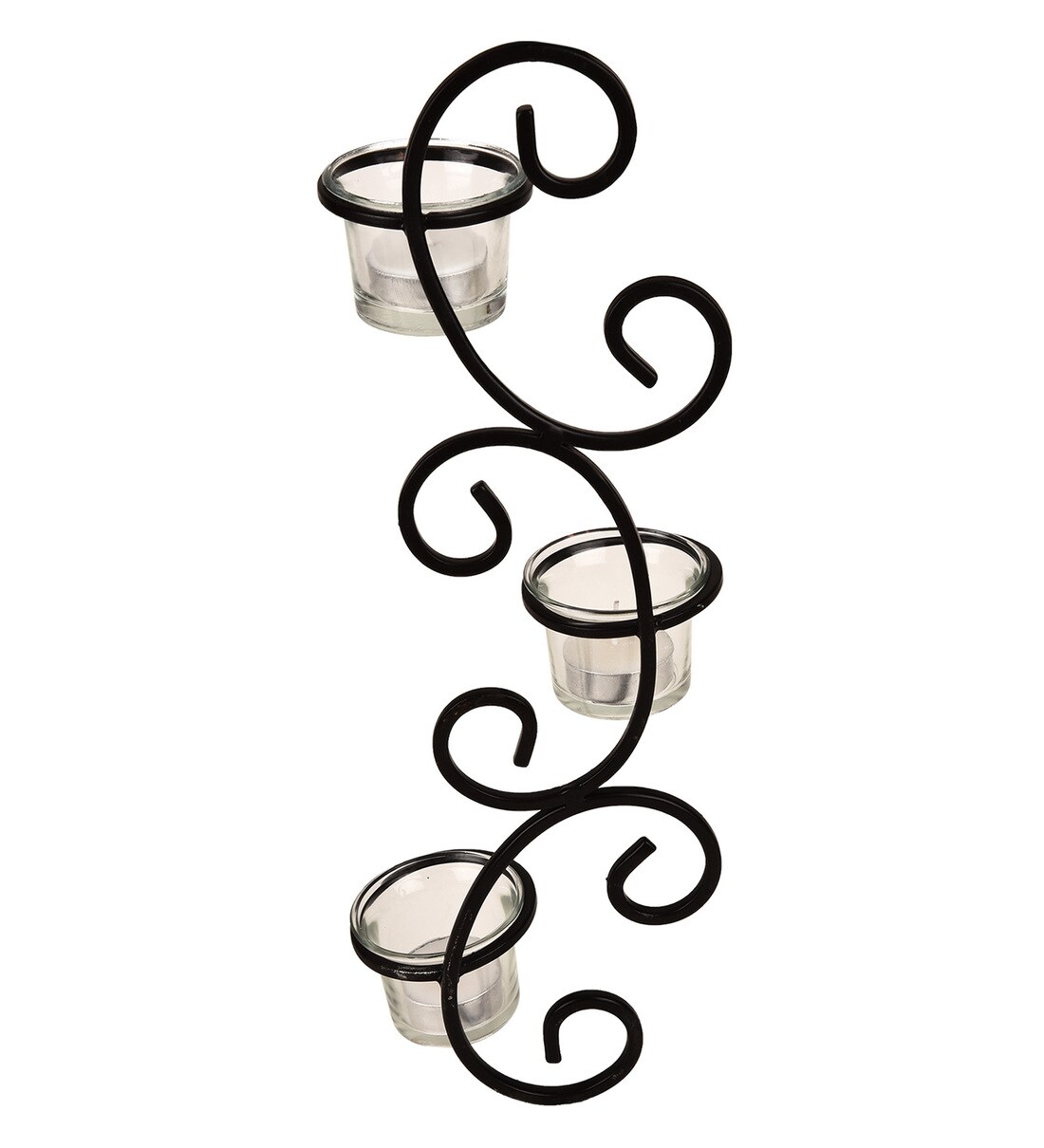 Buy Black Iron Tea Light Holder by Hosley Online Wall Tea Light