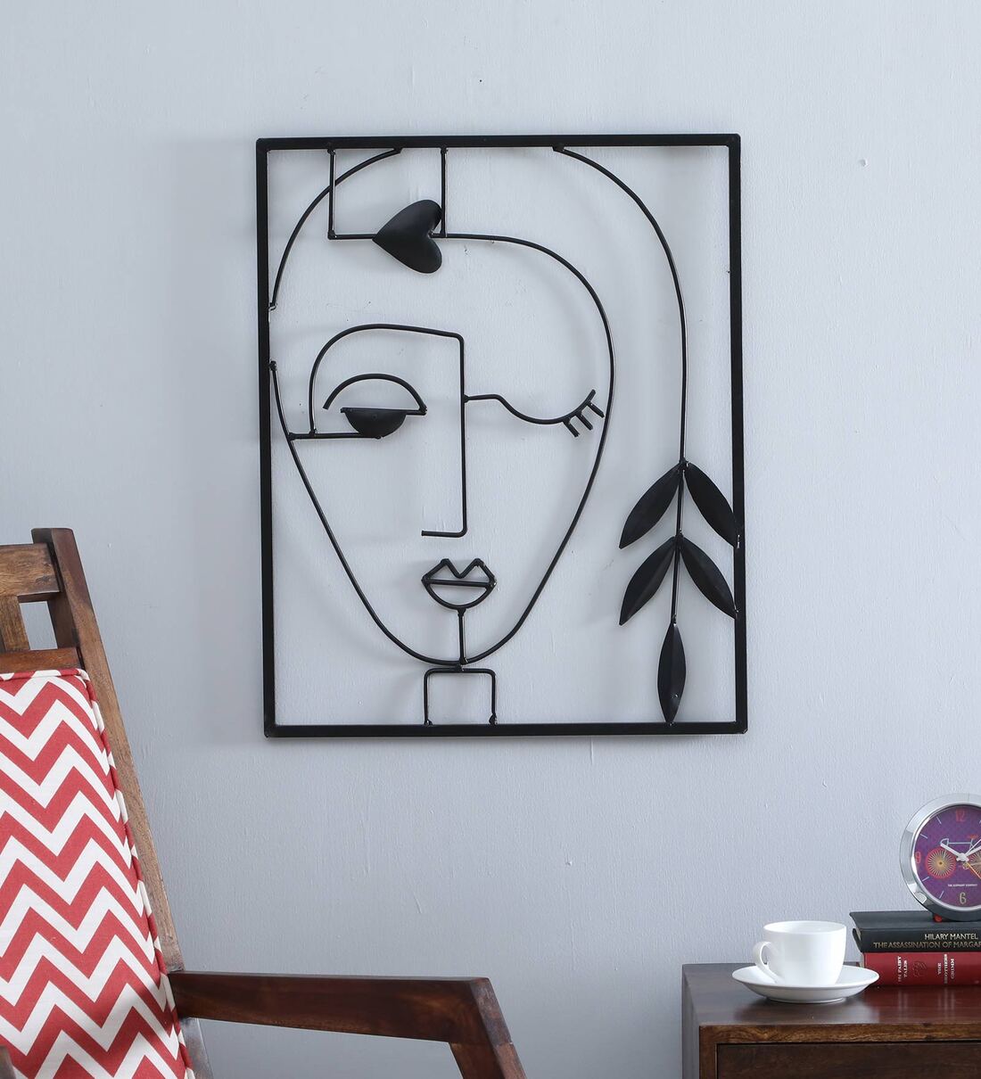 Buy Black Iron Face Metal Wall Art By Desert Oak at 30 OFF by Desert