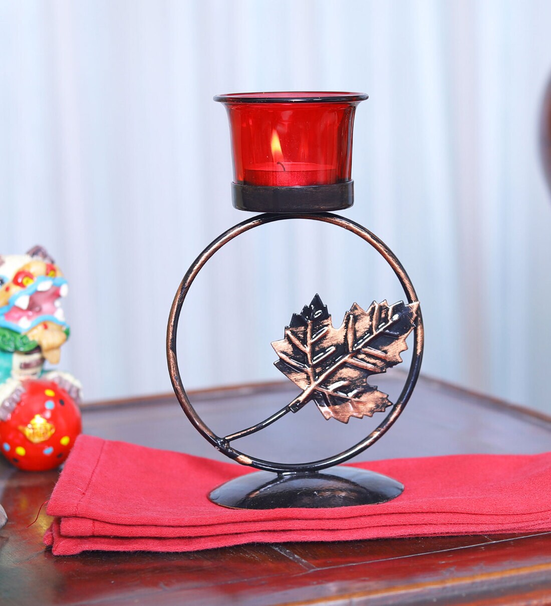 Buy Orlando Set Of 1 Black Iron Table Tealight Holder at 36 OFF by