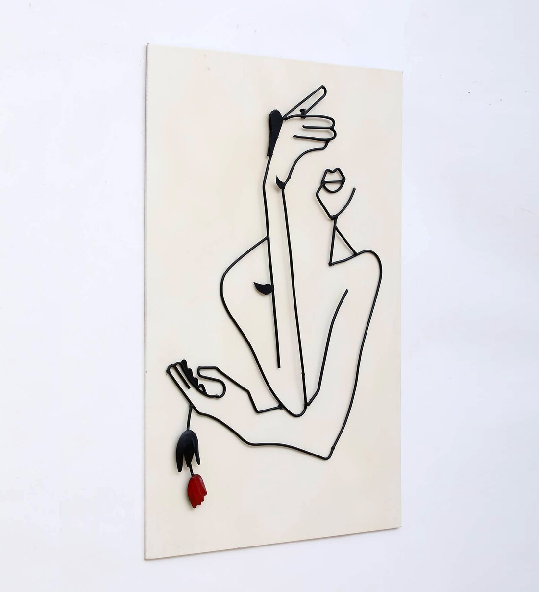 Buy Black Iron Wall Haniging Girl Metal Wall Art By Desert Oak Online ...