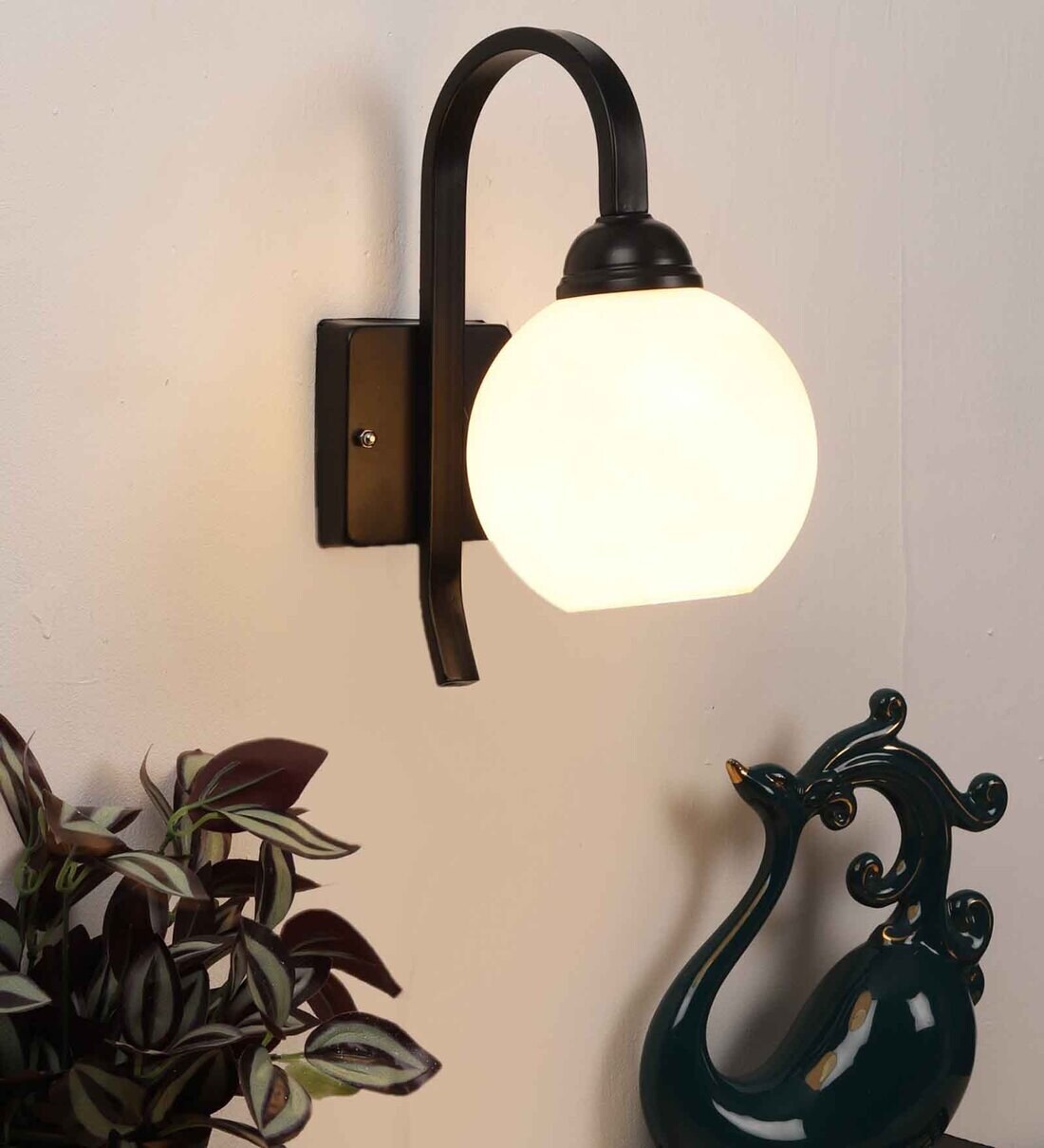 Buy Slope Black Iron Wall Sconces by Eliante by Jainsons Lights at 36
