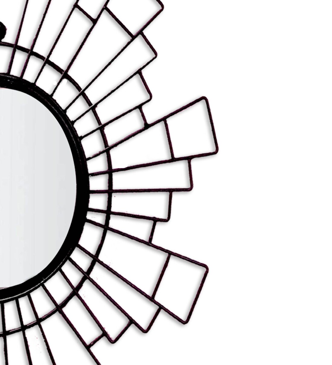 Buy Black Iron Decorative Wall Mirror by GIG Handicrafts Online Decorative Mirrors Mirrors