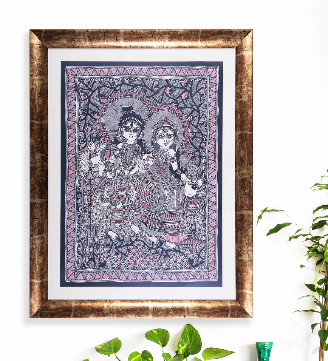 madhubani painting lord shiva