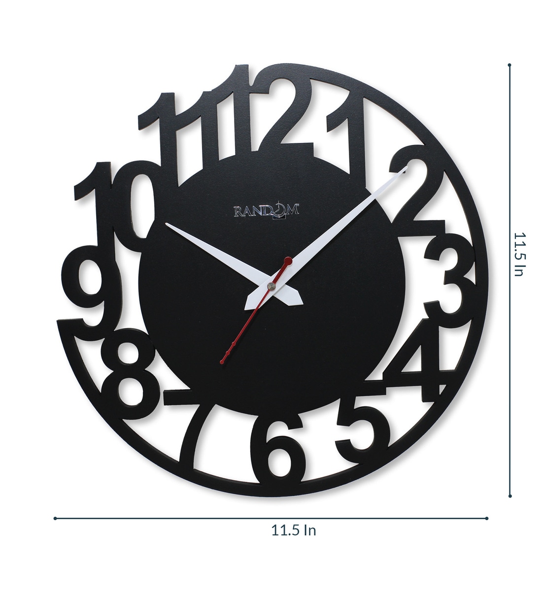 Buy Black MDF Wall Clock by Random Online Novelty Wall Clocks