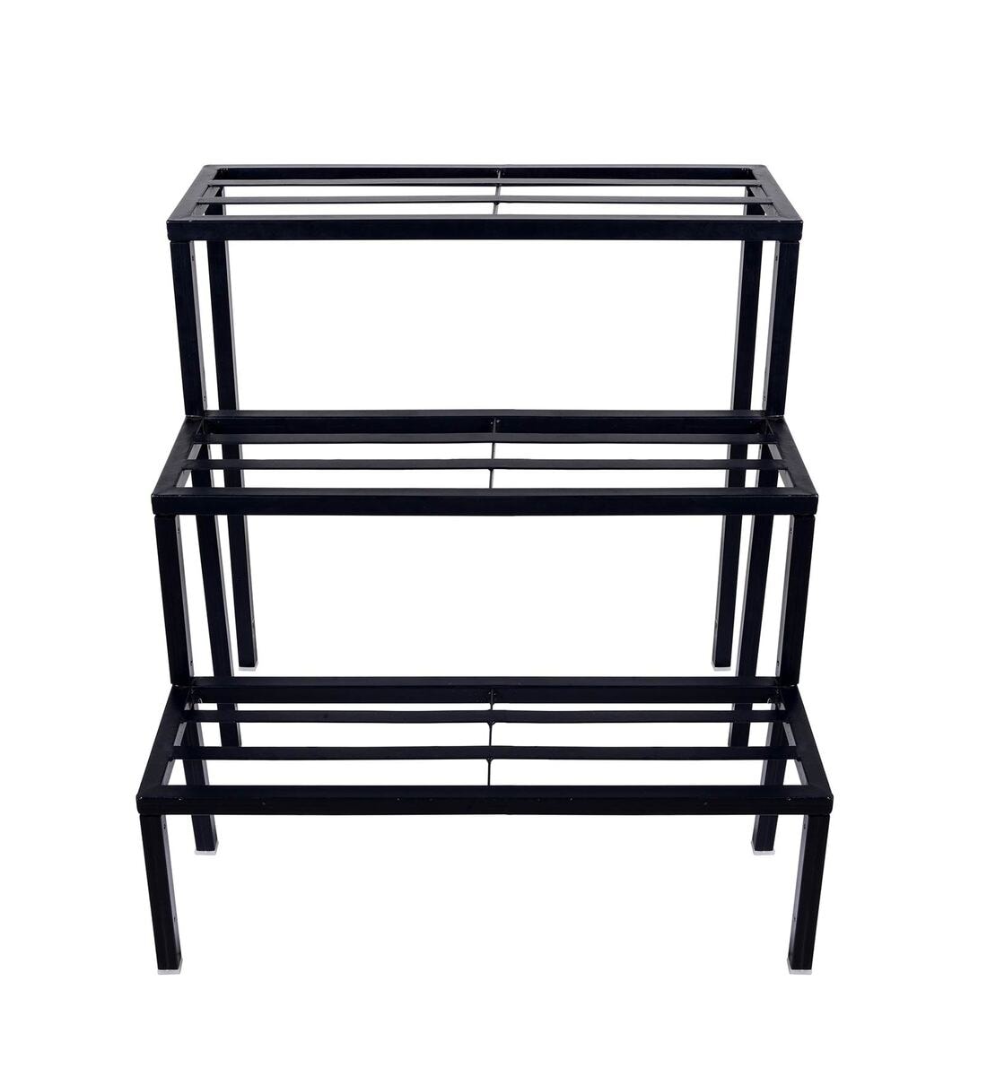 Buy Black Metal 3 Tier Planter Stand by Sharpex Online Planter Stands