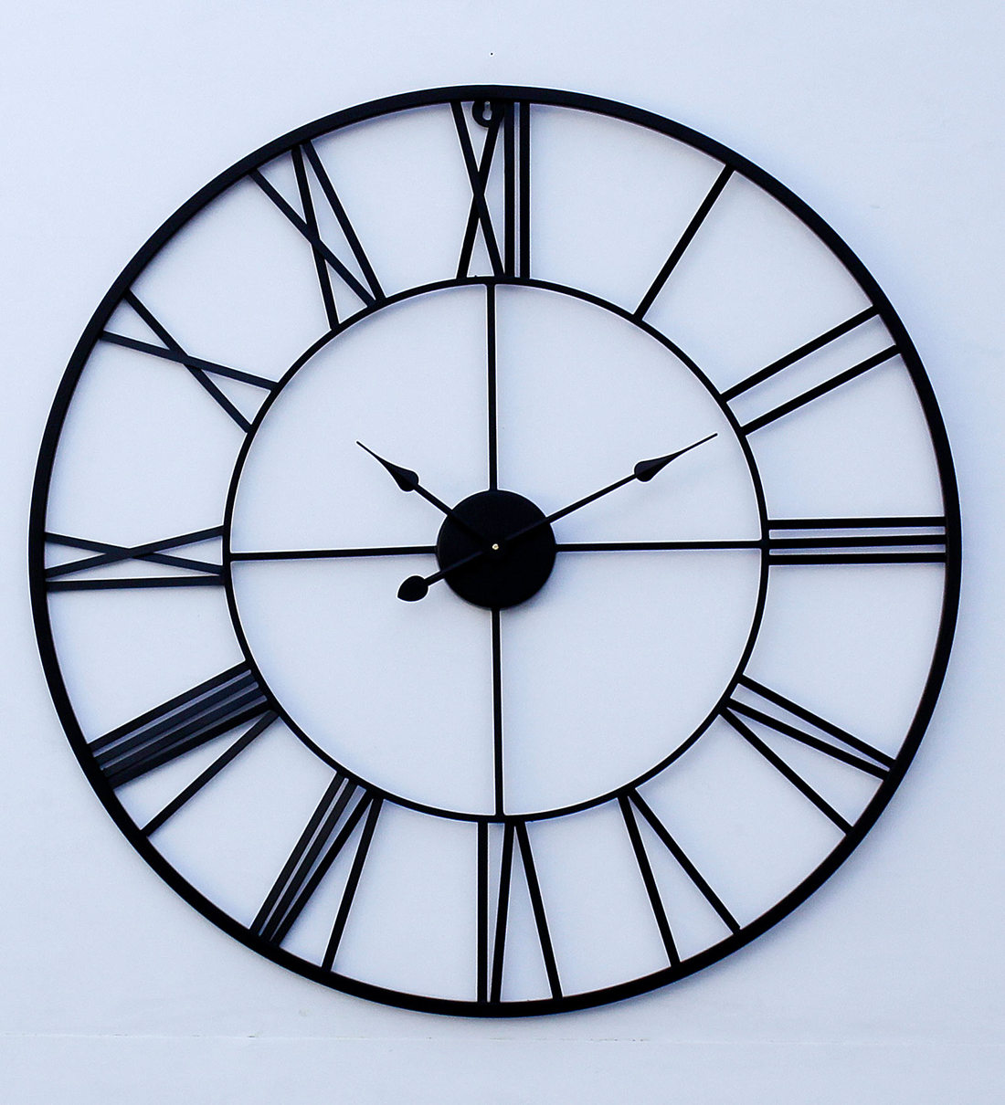 Buy Black Metal 30 Inch Wall Clock by Craftter Online Vintage Wall