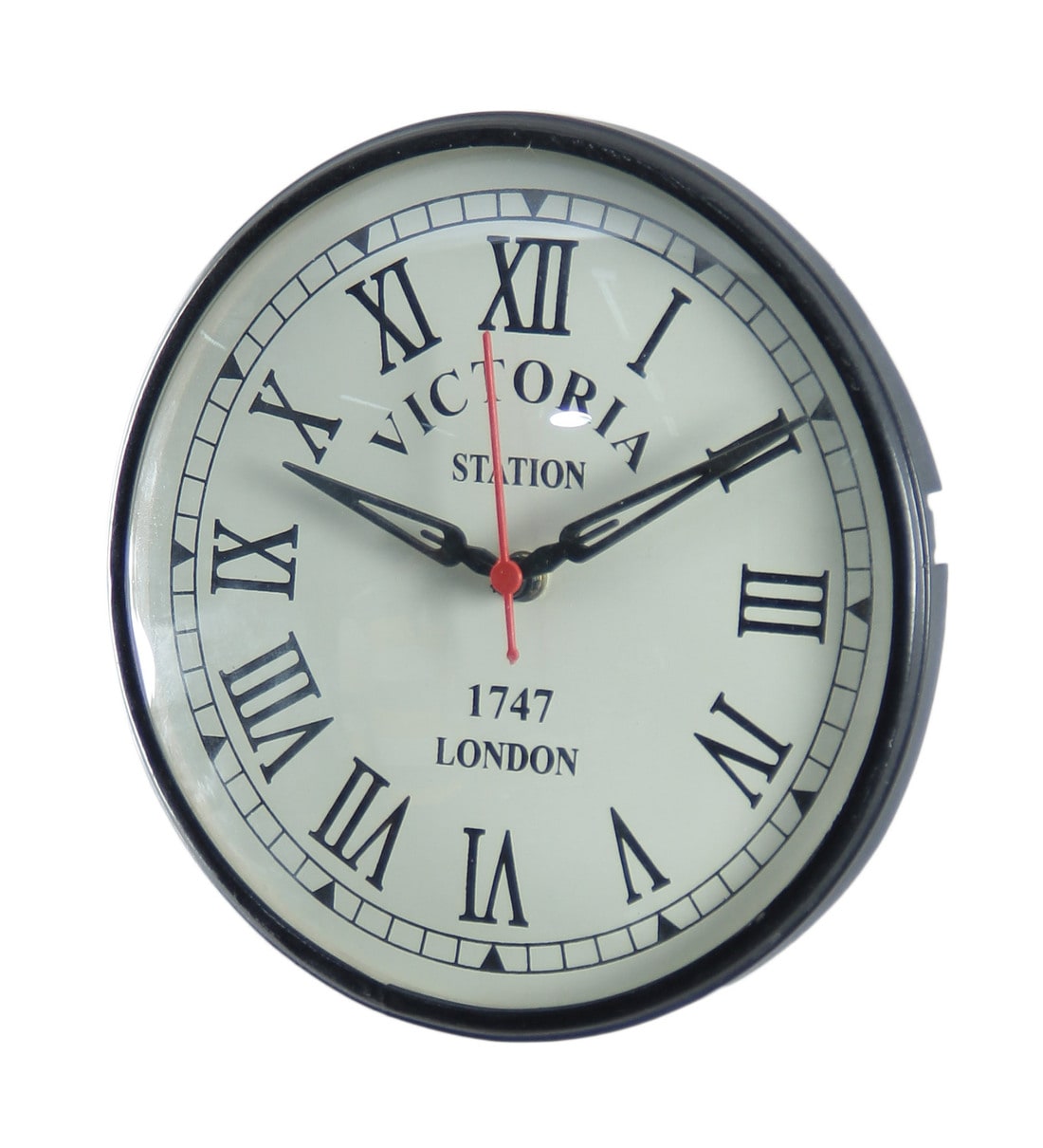 Buy Black Metal Analog Wall Clock by Tu Casa Online Vintage Wall