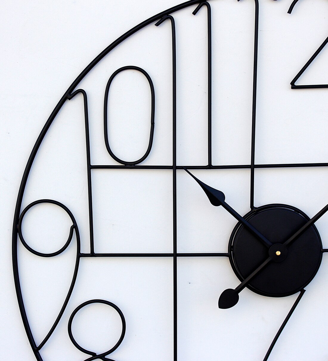 Buy Black Metal Analog Wall Clock by Craftter Online Modern Wall