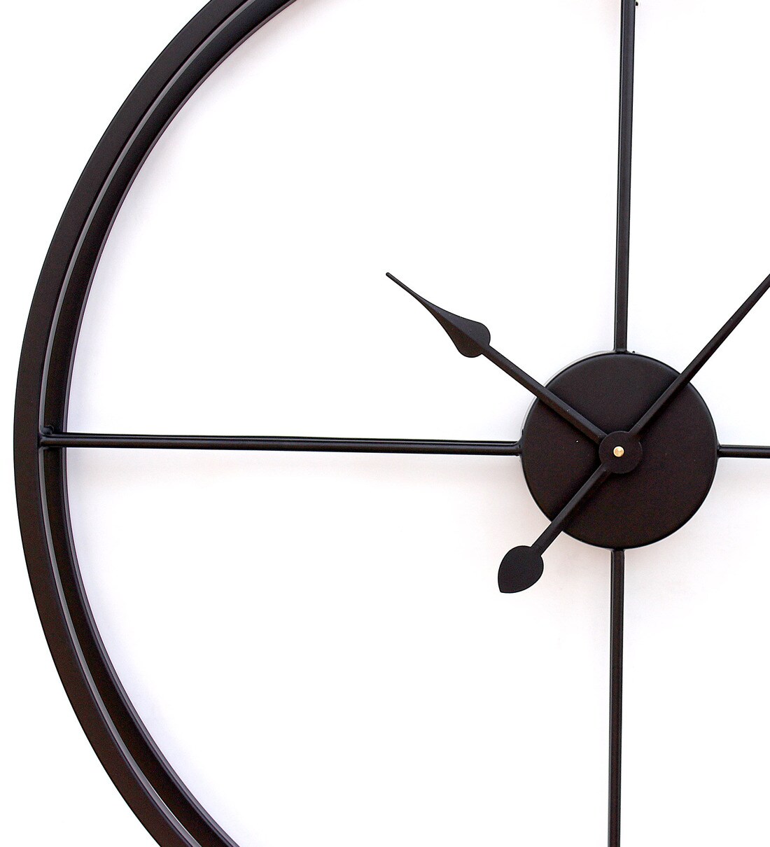 Buy Black Iron Analog Modern Wall Clock Online Modern Wall Clocks