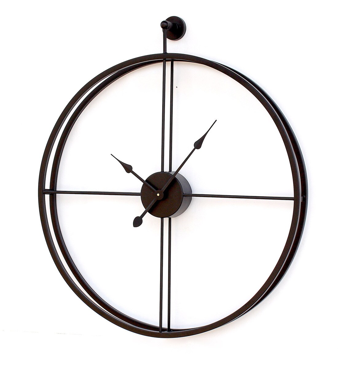 Buy Black Iron Analog Modern Wall Clock Online Modern Wall Clocks