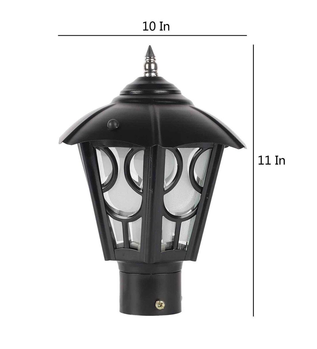 Buy Black Metal Gate Light by BrightDaisy Online Gate Lights