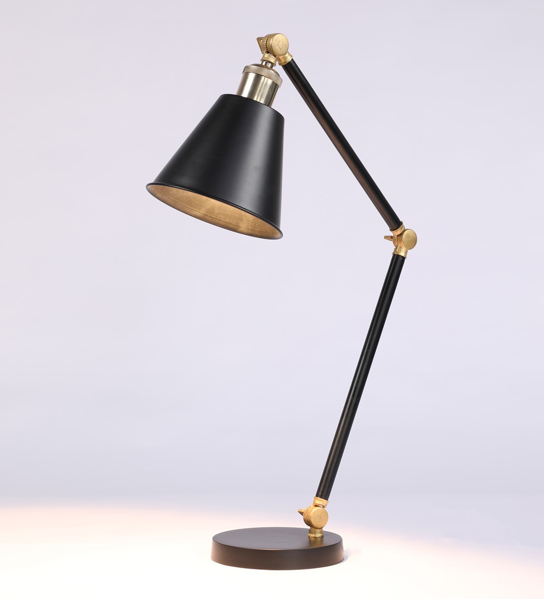 Buy Black Metal Study Table Lamp with Metal Base by Craftter Online Study Lamps Study Lamps