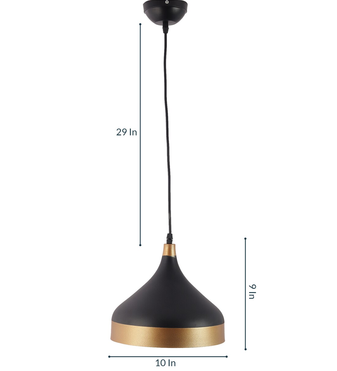 Buy Black Metal Single Hanging Lights By Eliante By Jainsons Lights