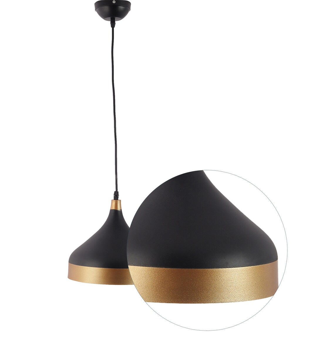 Buy Black Metal Single Hanging Lights By Eliante By Jainsons Lights