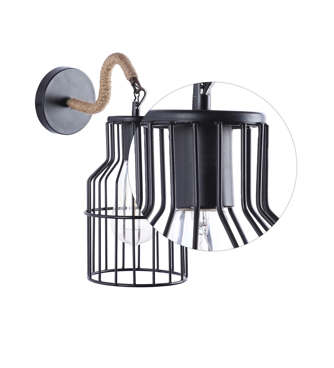 Buy Black Metal Wall Sconces by Foziq Online Candle Wall Lights