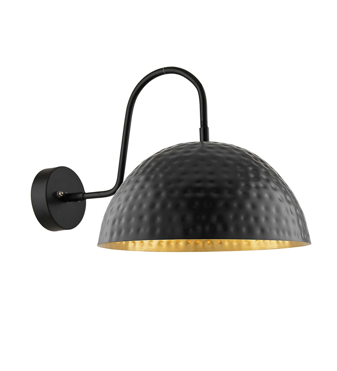 Buy Black Metal Wall Light (10 Inches) By Homesake Online Downlight